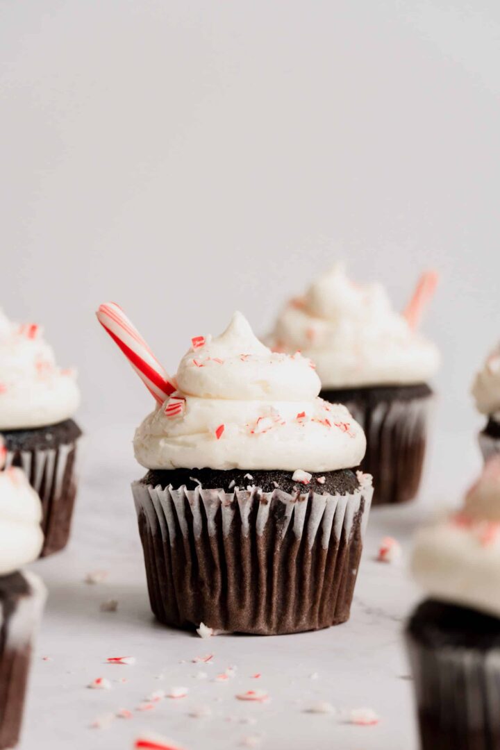chocolate-candy-cane-winter-cupcakes-with-crushed-peppermint.