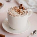 sugar free hot chocolate in mug.