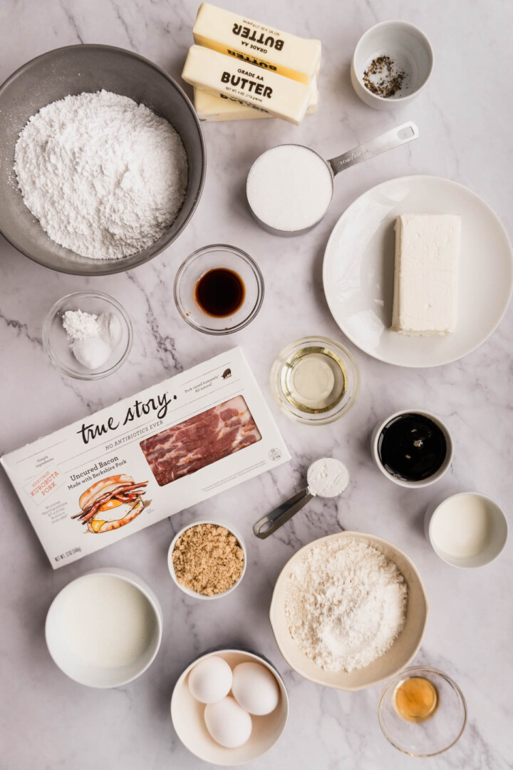ingredients-for-maple-bacon-cupcakes.
